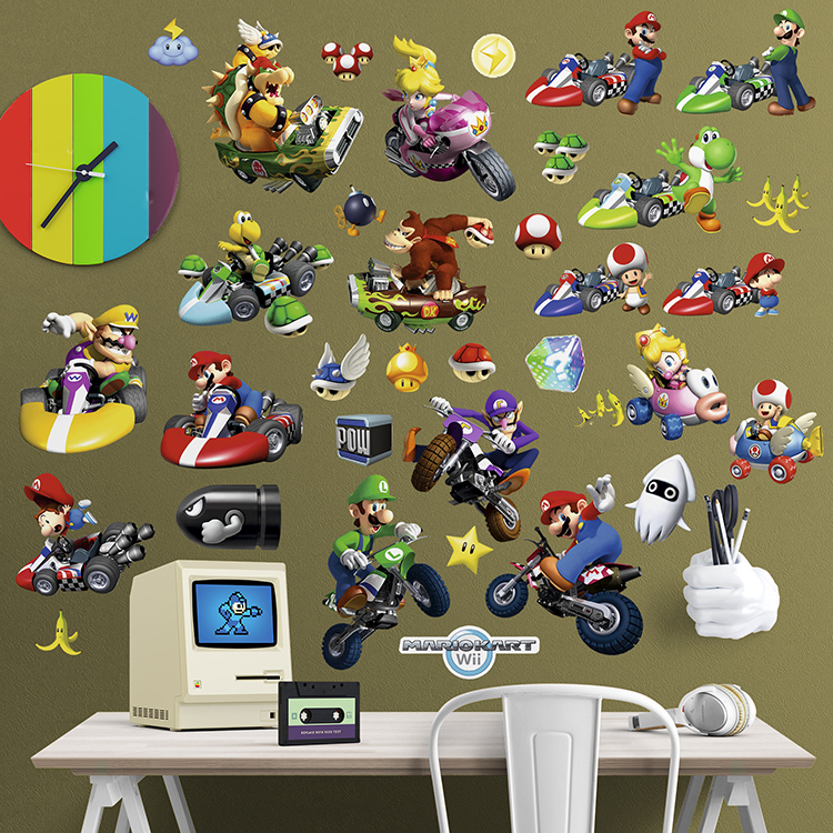 Stickers for Kids: Set Mario Kart Wii