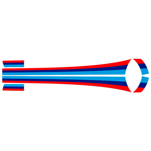Car & Motorbike Stickers: BMW Motorsport Side Stripes in Two Colors