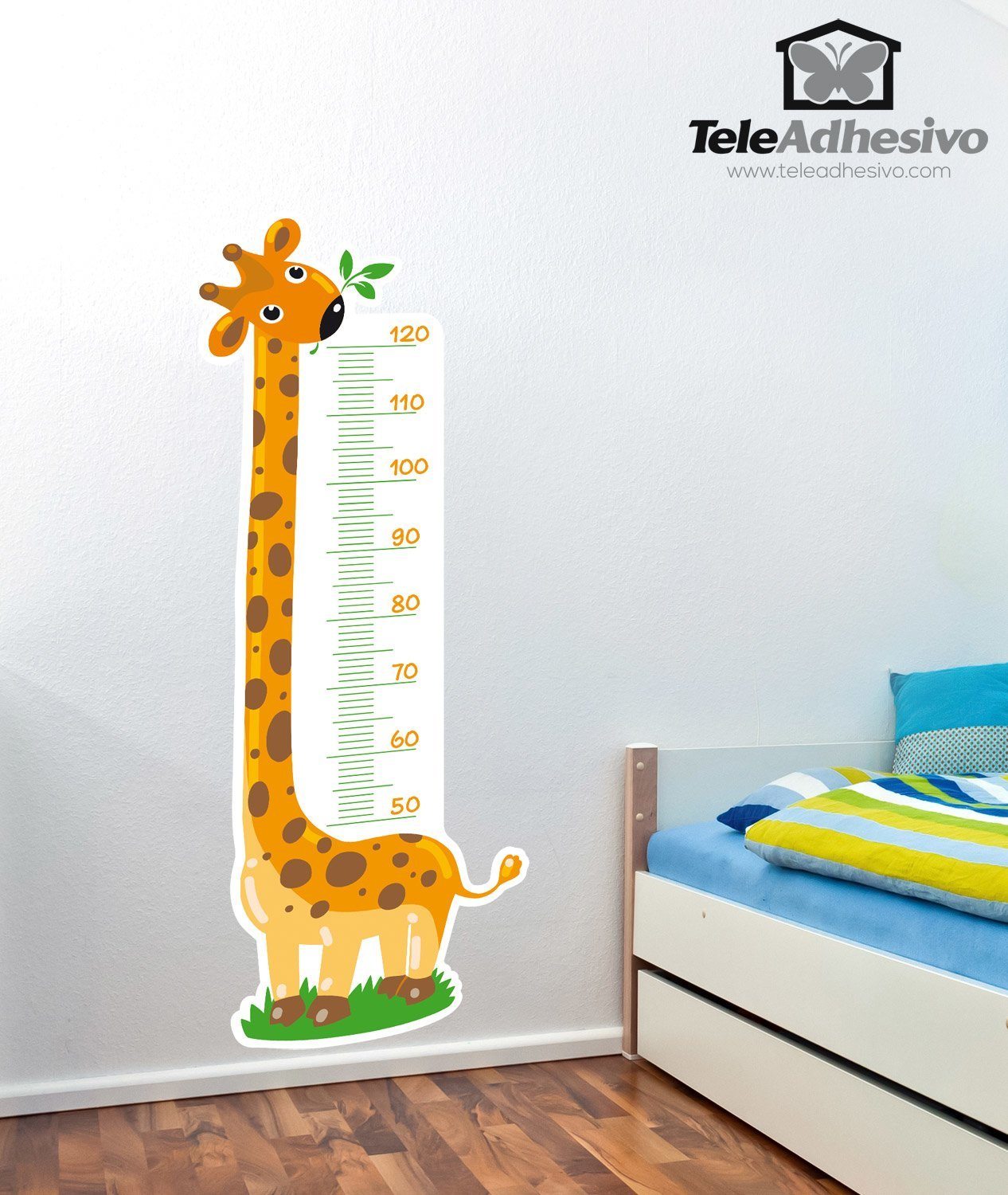 Stickers for Kids: Grow Chart nice giraffe