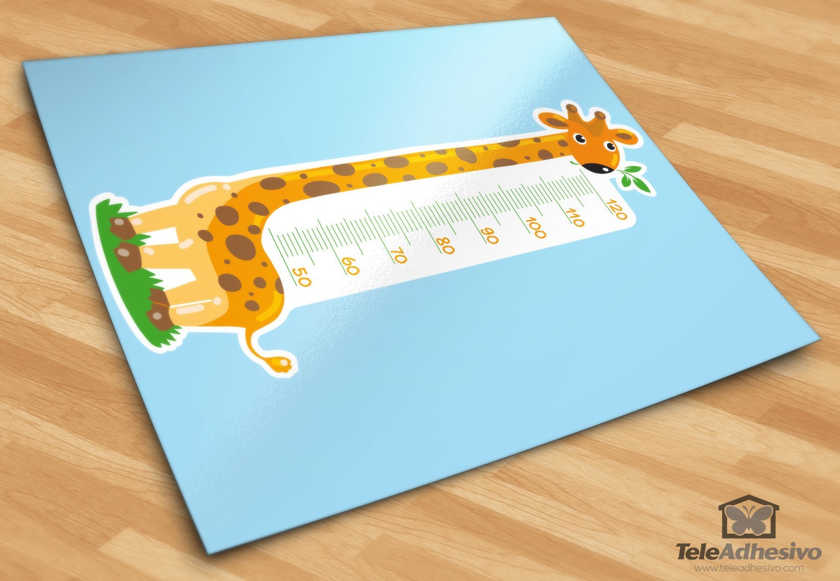 Stickers for Kids: Grow Chart nice giraffe