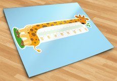 Stickers for Kids: Grow Chart nice giraffe 5