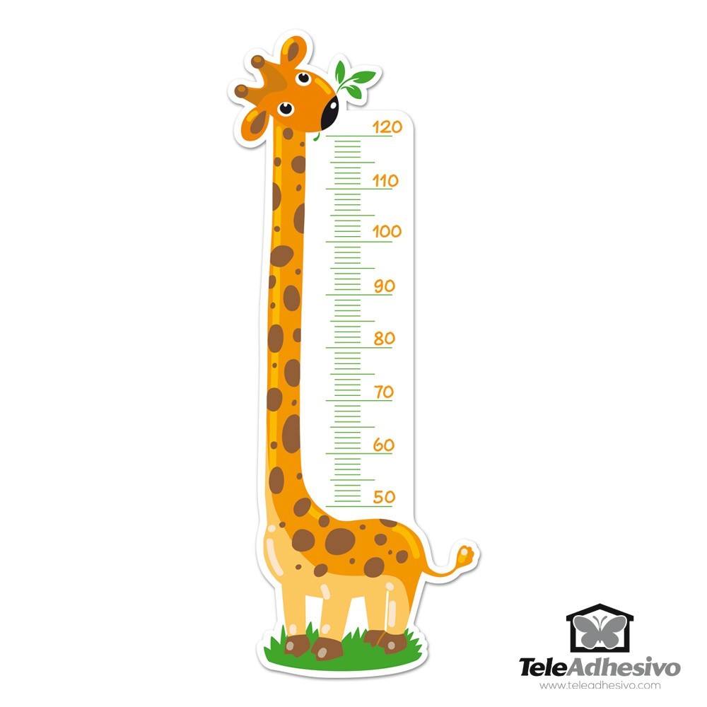 Stickers for Kids: Grow Chart nice giraffe