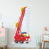 Stickers for Kids: Height Chart Fire Truck 5