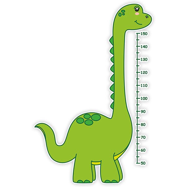 Stickers for Kids: Height Chart Diplodocus