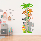 Stickers for Kids: Height Chart Jungle Animals 3
