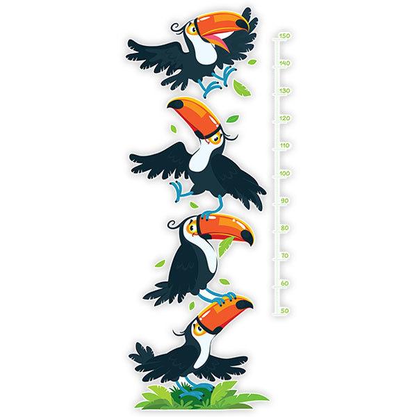 Stickers for Kids: Height Chart Tower of toucans