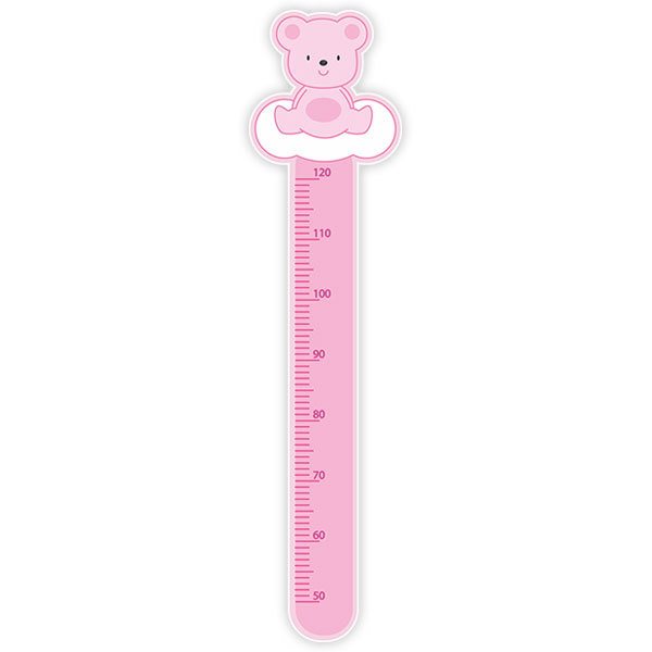 Stickers for Kids: Height Chart pink bleu