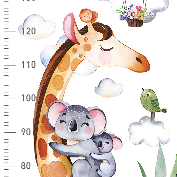 Stickers for Kids: Giraffe and koala meter