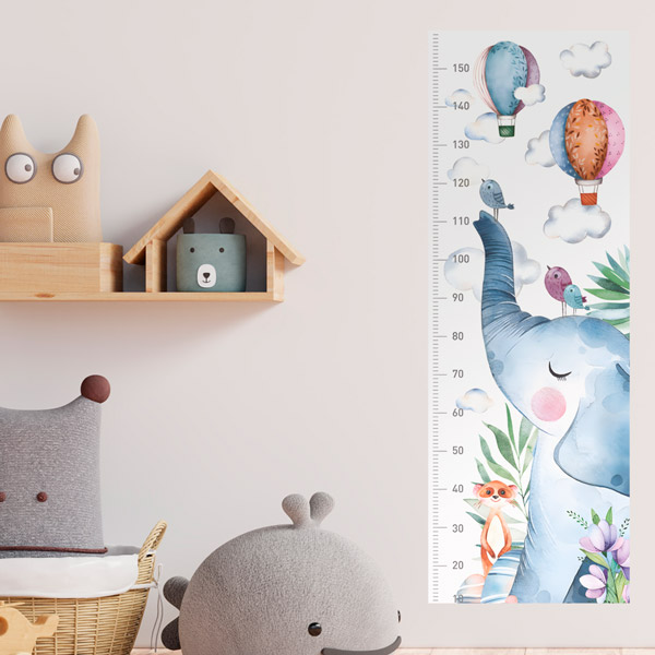 Stickers for Kids: Elephant and balloon meter