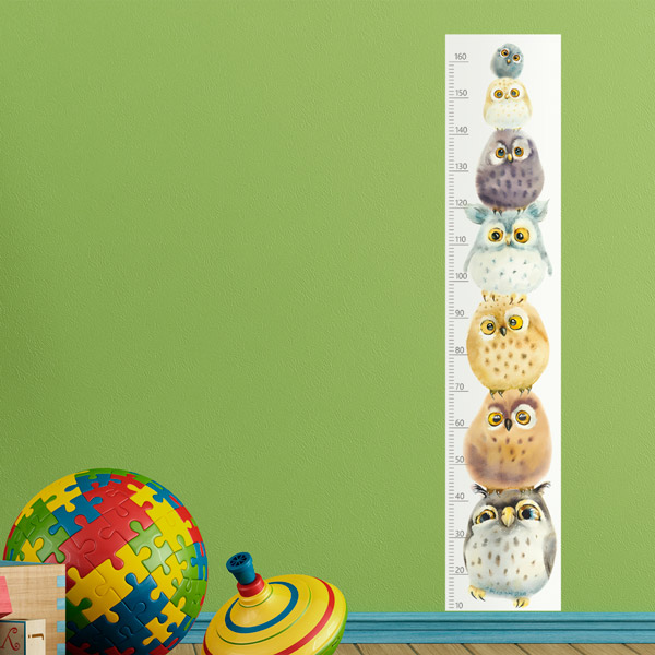 Stickers for Kids: Colourful owl meter