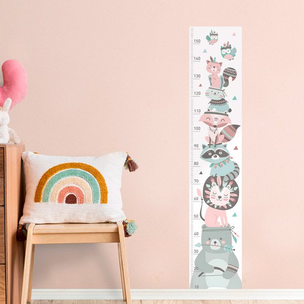 Stickers for Kids: pastel animal meter