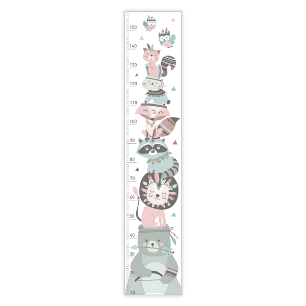 Stickers for Kids: pastel animal meter