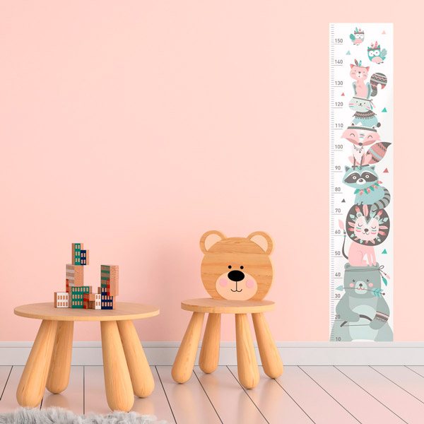 Stickers for Kids: pastel animal meter