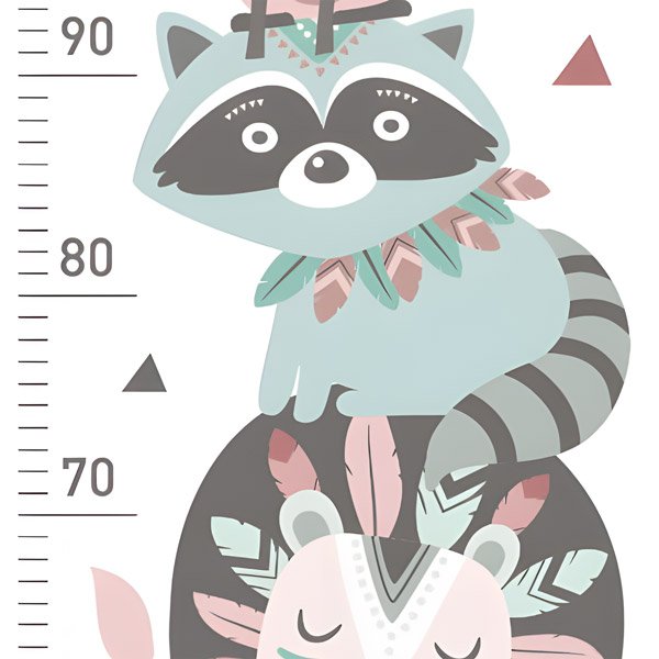 Stickers for Kids: pastel animal meter