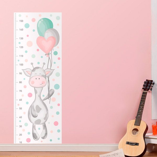 Stickers for Kids: Cow with balloons