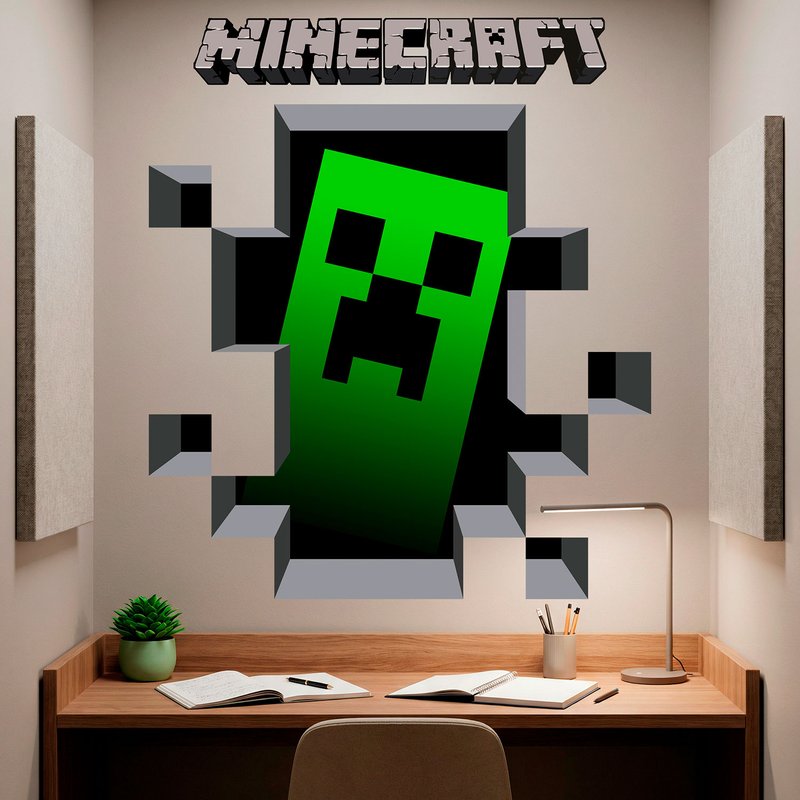Wall Stickers: Minecraft Creeper Hole