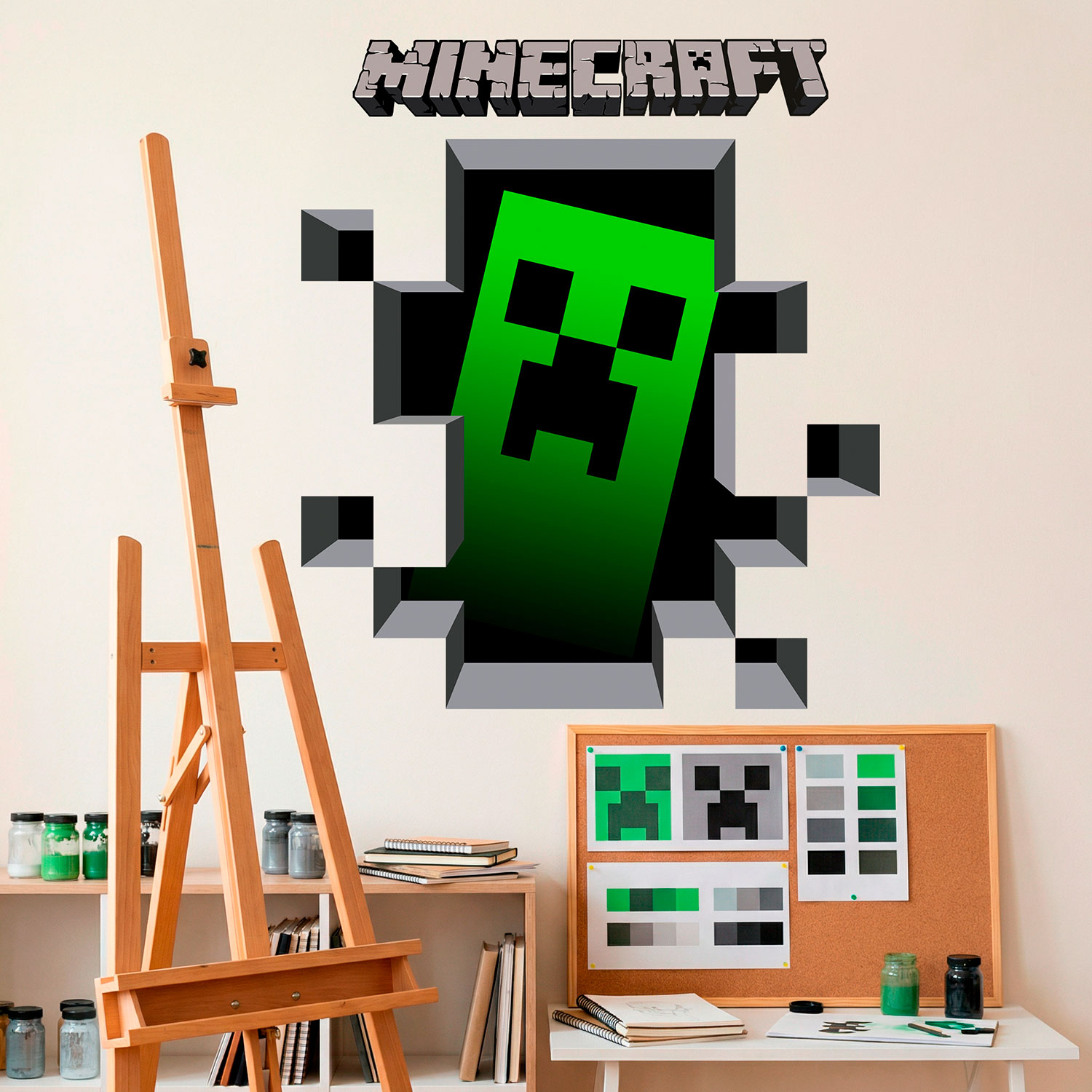 Wall Stickers: Minecraft 3D 1