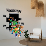 Wall Stickers: Minecraft 3D 2 3