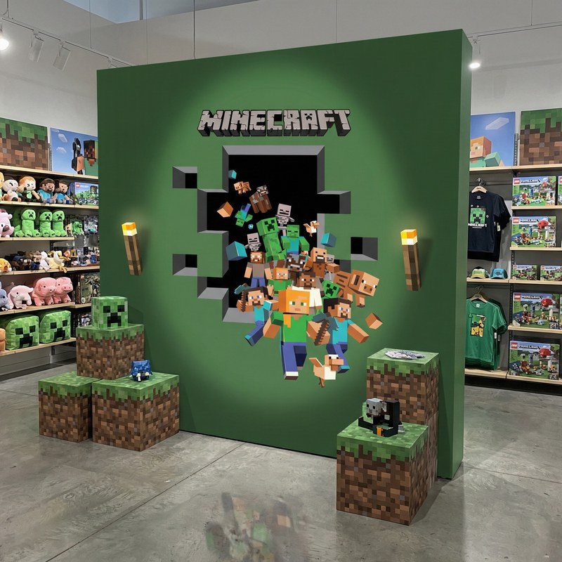 Minecraft 3D Wall Decal 14/18