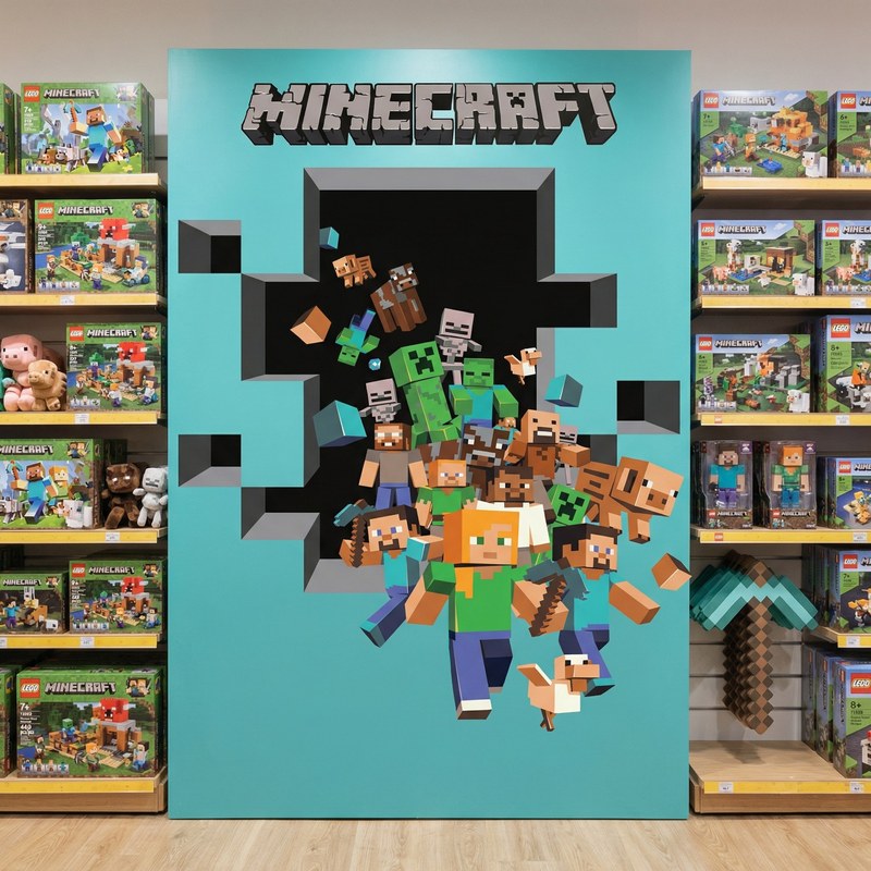 Minecraft 3D Wall Decal 15/18