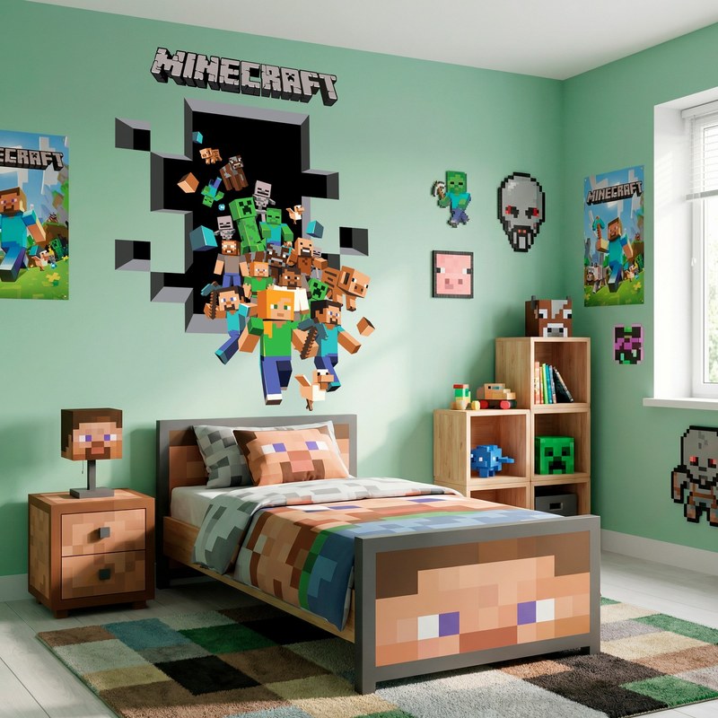 Minecraft 3D Wall Decal 17/18