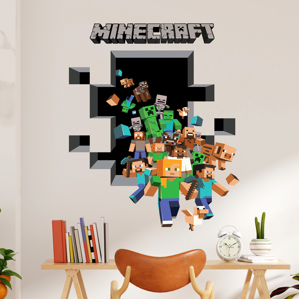 Wall Stickers: Minecraft 3D 2