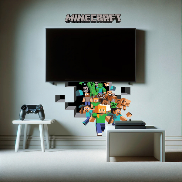 Wall Stickers: Minecraft 3D 2