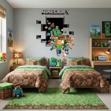 Wall Stickers: Minecraft 3D 2 9