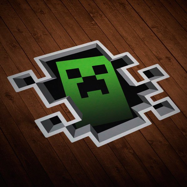 Car & Motorbike Stickers: Sticker Minecraft Crepper