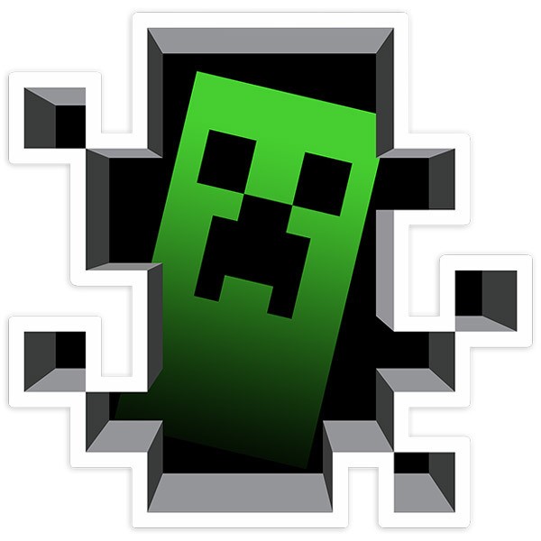 Car & Motorbike Stickers: Sticker Minecraft Crepper