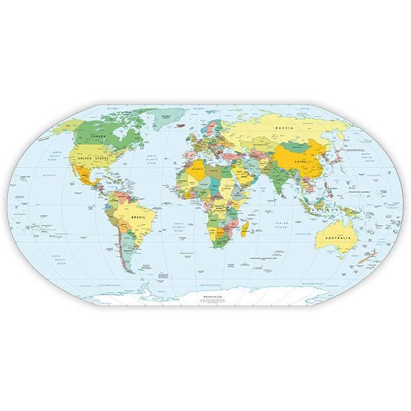 Stickers for Kids: Earth map