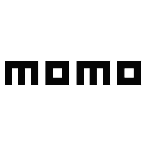 Car & Motorbike Stickers: Momo with Letters in Minimalist Style