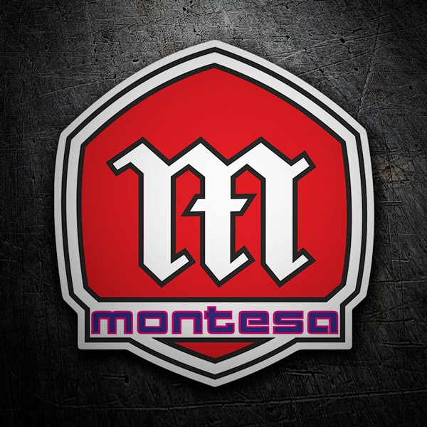 Car & Motorbike Stickers: Montesa Logo 1 with Stylized Shield