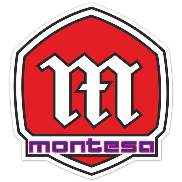 Car & Motorbike Stickers: Montesa Logo 1 with Stylized Shield