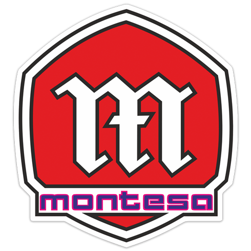 Car & Motorbike Stickers: Montesa logo 1