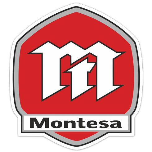 Car & Motorbike Stickers: Montesa Logo 2 Retro
