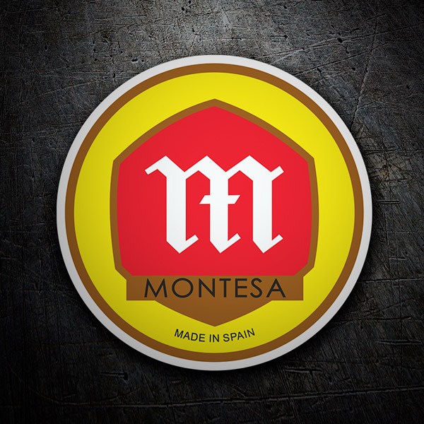 Car & Motorbike Stickers: Red Montesa logo 1