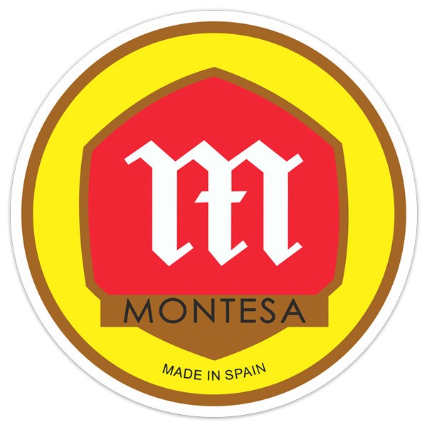 Car & Motorbike Stickers: Red Montesa logo