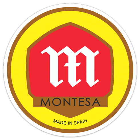 Car & Motorbike Stickers: Red Montesa logo 0