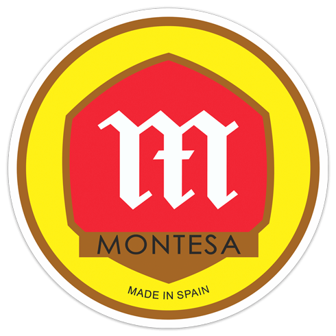 Car & Motorbike Stickers: Red Montesa Round Logo