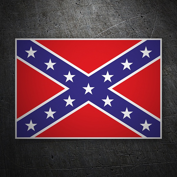 Car & Motorbike Stickers: Navy Jack Flag (rebel flag)