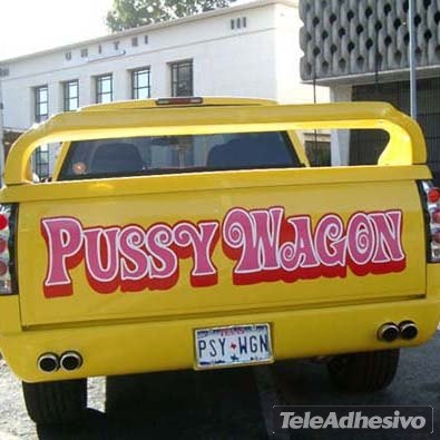 Car & Motorbike Stickers: Pussy Wagon