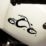 Car & Motorbike Stickers: Orange Country Choppers 1 2