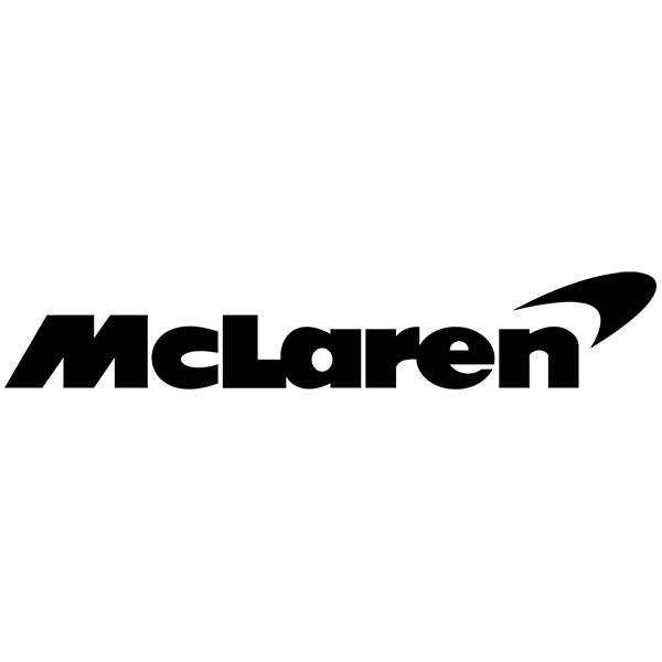 Car & Motorbike Stickers: McLaren Logo with Custom Typography