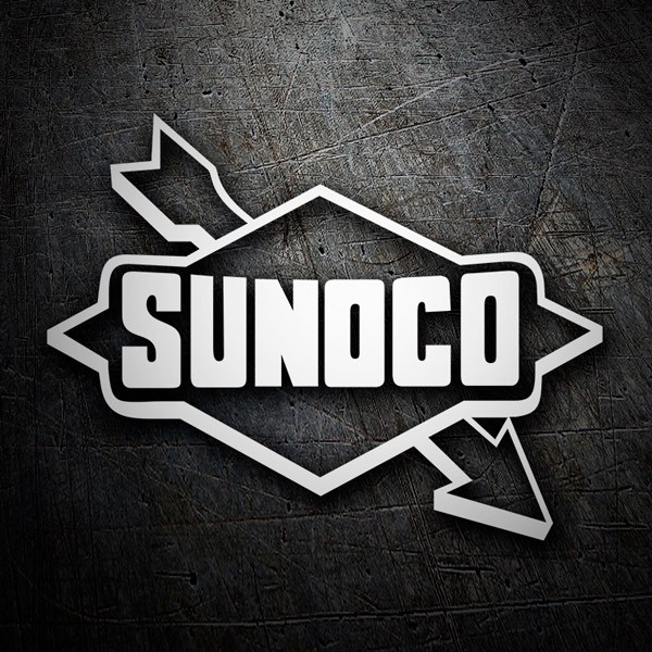 Car & Motorbike Stickers: Sunoco in Retro Industrial Style