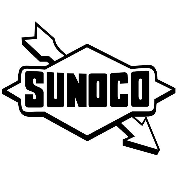 Car & Motorbike Stickers: Sunoco in Retro Industrial Style