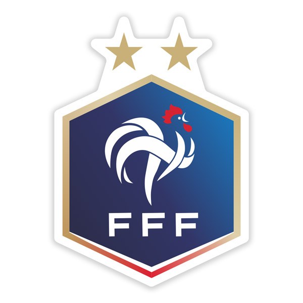 Car & Motorbike Stickers: France - Bouclier de football