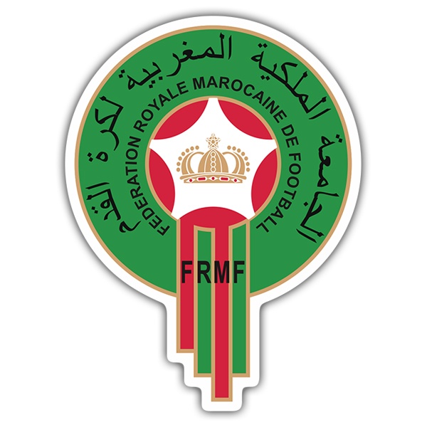 Car & Motorbike Stickers: Morocco - Football Shield