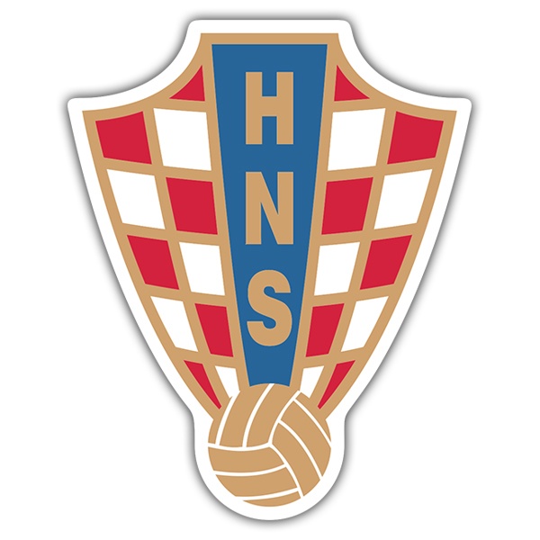 Car & Motorbike Stickers: Croatia - Football Shield