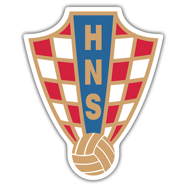 Car & Motorbike Stickers: Croatia - Football Shield 0